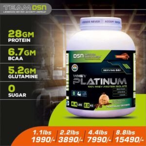Whey Platinum - 100% whey protein pure isolate zero sugar